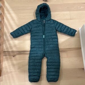 Primary Hooded Puffer Suit - Deep Teal